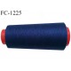Cone 5000 m fil polyester fil n°80 couleur bleu longueur du cone 5000 mètres bobiné en France certifié oeko tex