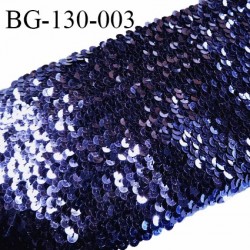 Galon sequins 120 mm couleur bleu largeur 120 mm prix au mètre