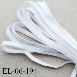 Elastique 6 mm spécial lingerie et couture Eco Tex lavable 60° couleur écru fabriqué en Europe prix au mètre