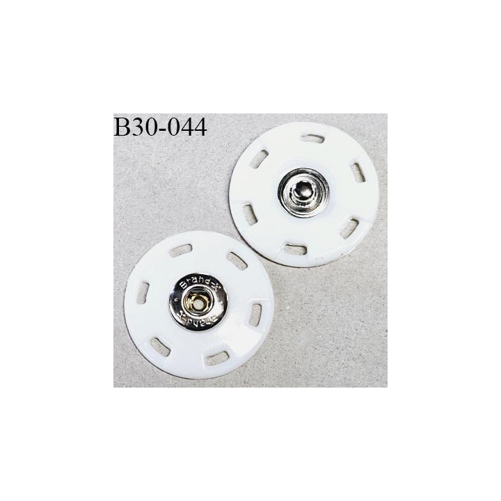 Bouton pression à coudre 30 mm haut de gamme couleur blanc diamètre 30 mm épaisseur 3 mm prix à la pièce