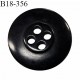 Bouton 18 mm en pvc couleur noir 4 trous diamètre 18 mm épaisseur 4 mm prix à la pièce