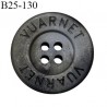 Bouton 25 mm couleur gris et noir inscription Vuarnet très belle qualité 4 trous diamètre 25 mm épaisseur 4 mm prix à l'unité
