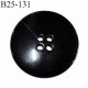 Bouton 25 mm couleur noir qualité 4 trous diamètre 25 mm épaisseur 5 mm prix à l'unité
