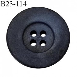Bouton 23 mm couleur bleu et noir mat marbré 4 trous diamètre 23 mm épaisseur 4 mm prix à l'unité