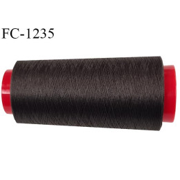 Cone 2000 m fil mousse polyester n°110 couleur taupe longueur 2000 mètres bobiné en France