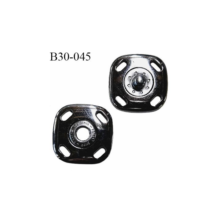 Bouton pression à coudre 30 mm haut de gamme couleur acier largeur 30 mm épaisseur 3 mm prix à la pièce