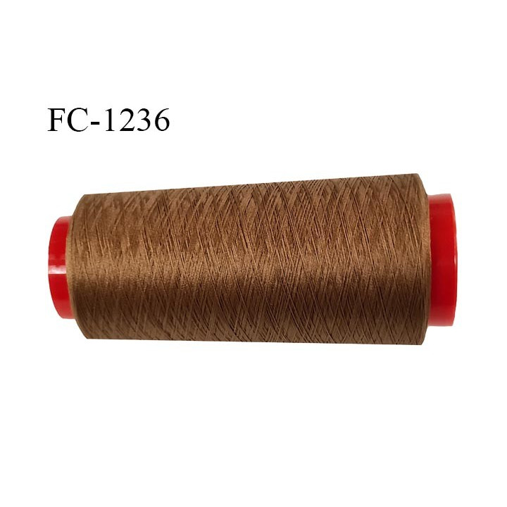 Cone 5000 m fil mousse polyester n°110 couleur marron clair longueur 5000 mètres bobiné en France