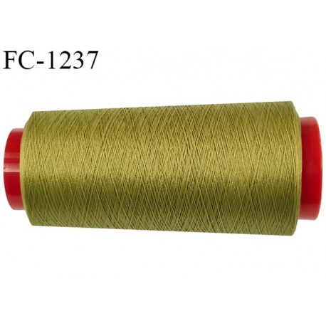 Cone 1000 m fil mousse polyester n°110 couleur olive longueur 1000 mètres bobiné en France