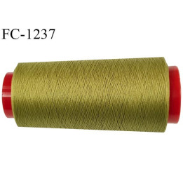 Cone 2000 m fil mousse polyester n°110 couleur olive longueur 2000 mètres bobiné en France
