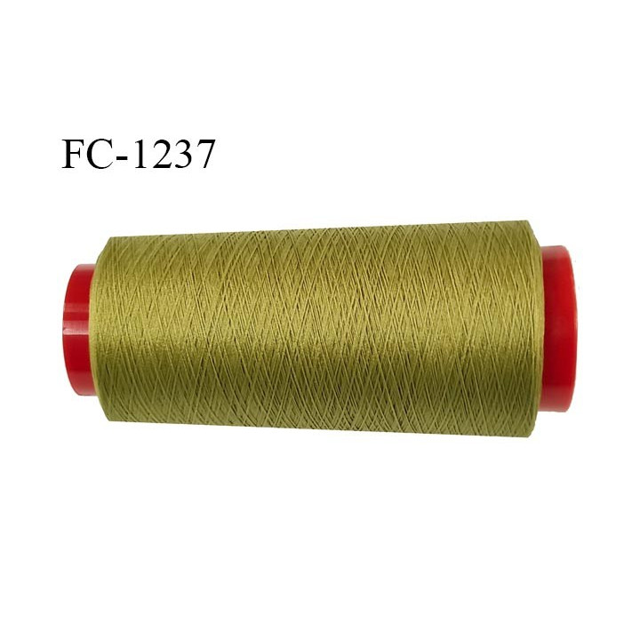 Cone 2000 m fil mousse polyester n°110 couleur olive longueur 2000 mètres bobiné en France