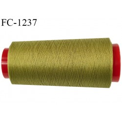Cone 5000 m fil mousse polyester n°110 couleur olive longueur 5000 mètres bobiné en France
