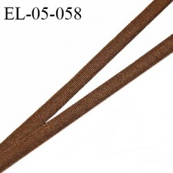Elastique 5 mm lingerie haut de gamme fabriqué en France couleur bronze largeur 5 mm légèrement bombé prix au mètre