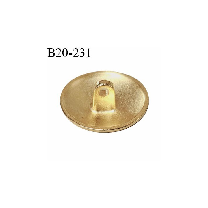 Bouton 20 mm couleur doré avec motif blason incrusté épaisseur 2 mm prix à l'unité