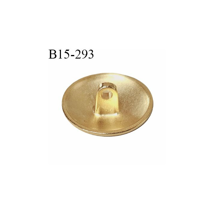 Bouton 15 mm couleur doré avec motif blason incrusté épaisseur 2 mm prix à l'unité
