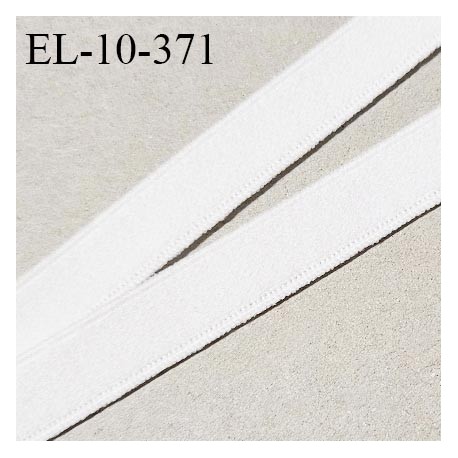 Elastique lingerie 10 mm haut de gamme fabriqué en France couleur blanc largeur 10 mm allongement +150% prix au mètre