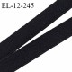 Elastique 12 mm lingerie couleur noir largeur 12 mm allongement +160% haut de gamme prix au mètre