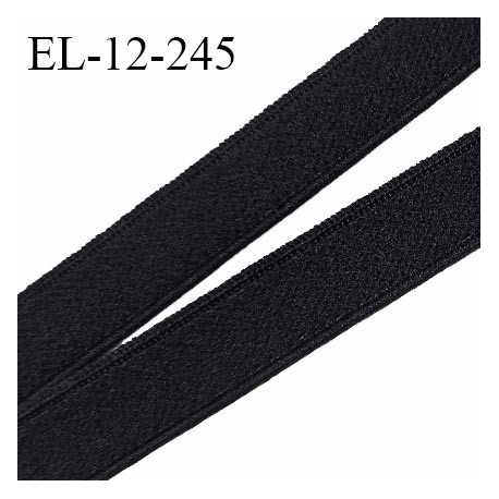 Elastique 12 mm lingerie couleur noir largeur 12 mm allongement +160% haut de gamme prix au mètre