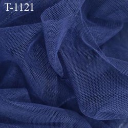 Marquisette tulle spécial lingerie haut de gamme 100% polyamide couleur bleu marine largeur 140 cm prix pour 10 cm