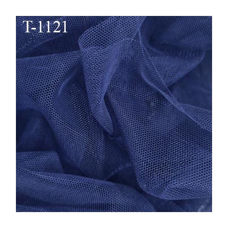 Marquisette tulle spécial lingerie haut de gamme couleur bleu marine largeur 140 cm prix pour 10 cm