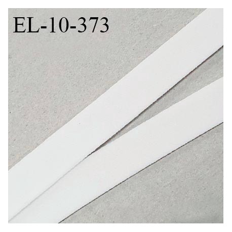 Elastique lingerie 10 mm haut de gamme fabriqué en France couleur blanc largeur 10 mm allongement +90% prix au mètre