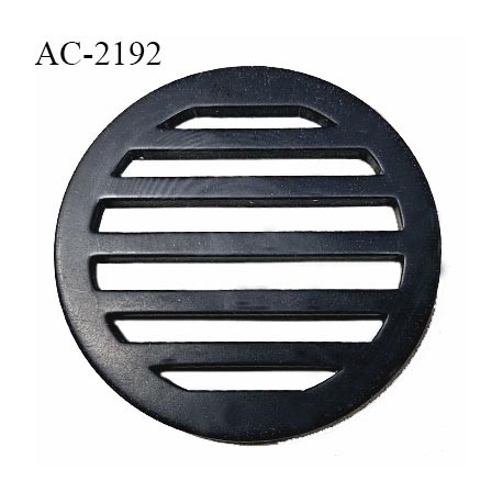 Boucle décor pvc couleur noir diamètre extérieur 68 mm épaisseur 4.5 mm prix à l'unité