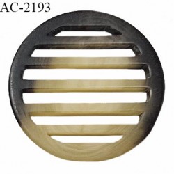 Boucle décor pvc couleur beige et marron diamètre extérieur 42 mm épaisseur 4.5 mm prix à l'unité
