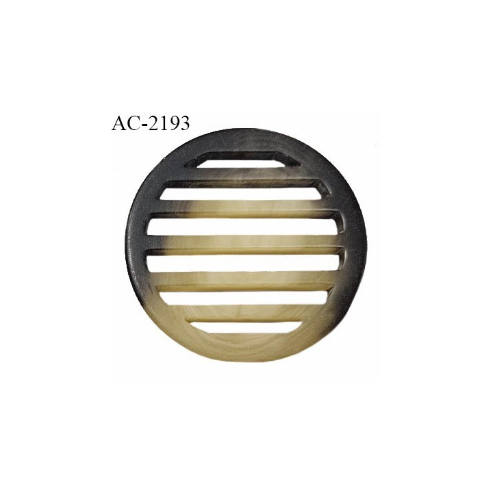 Boucle décor pvc couleur beige et marron diamètre extérieur 42 mm épaisseur 4.5 mm prix à l'unité
