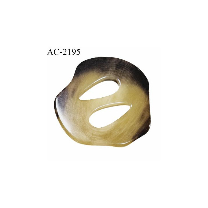 Boucle décor pvc couleur beige et marron marbré diamètre extérieur 55 mm épaisseur 5 mm prix à l'unité