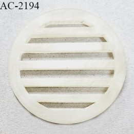 Boucle décor pvc couleur naturel diamètre extérieur 42 mm épaisseur 4.5 mm prix à l'unité