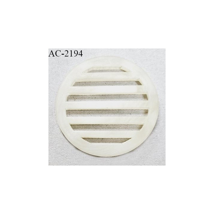 Boucle décor pvc couleur naturel diamètre extérieur 42 mm épaisseur 4.5 mm prix à l'unité