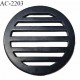 Boucle décor pvc couleur noir diamètre extérieur 55 mm épaisseur 4.5 mm prix à l'unité