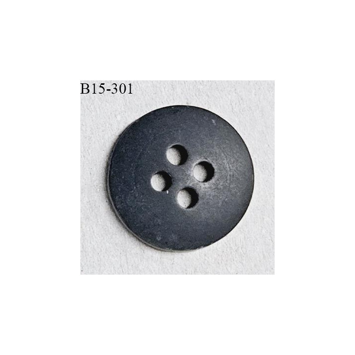 Bouton 15 mm couleur gris marbré 4 trous diamètre 15 mm épaisseur 3.5 mm prix à l'unité