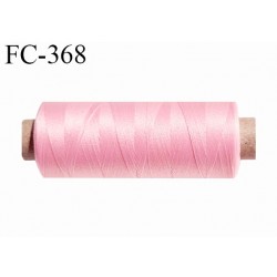 Bobine de fil 500 m mousse polyester n° 110 polyester couleur rose bonbon longueur 500 mètres bobiné en France