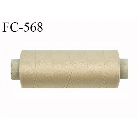 Bobine de fil 500 m mousse polyester n° 110 polyester couleur chair longueur 500 mètres bobiné en France