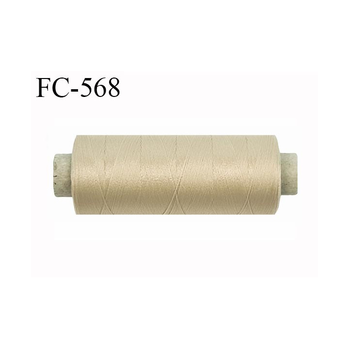 Bobine de fil 500 m mousse polyester n° 110 polyester couleur chair longueur 500  mètres bobiné en France