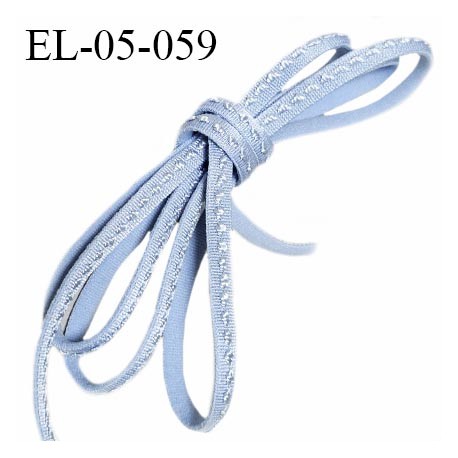 Elastique 5 mm lingerie haut de gamme fabriqué en France couleur bleu ciel prix au mètre
