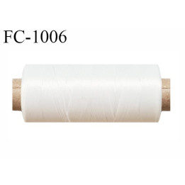 Bobine de fil 500 m mousse polyester n° 80 polyester fil très très solide couleur naturel  longueur 500  mètres bobiné en France