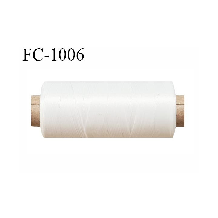 Bobine de fil 500 m mousse polyester n° 80 polyester fil très très solide couleur naturel  longueur 500  mètres bobiné en France