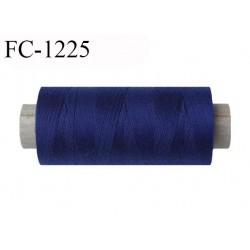 Cone 500 m fil polyester fil n°80 couleur bleu longueur du cone 500 mètres bobiné en France certifié oeko tex