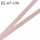 Elastique lingerie 07 mm très haut de gamme élastique souple allongement +180% couleur marron clair largeur 07 mm prix au mètre