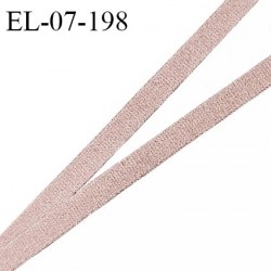 Elastique lingerie 07 mm très haut de gamme élastique souple allongement +180% couleur marron clair largeur 07 mm prix au mètre
