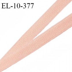 Elastique lingerie 10 mm haut de gamme fabriqué en France couleur rose saumoné largeur 10 mm allongement +180% prix au mètre