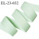 Elastique 22 mm lingerie haut de gamme couleur vert pastel brillant bonne élasticité allongement +50% prix au mètre