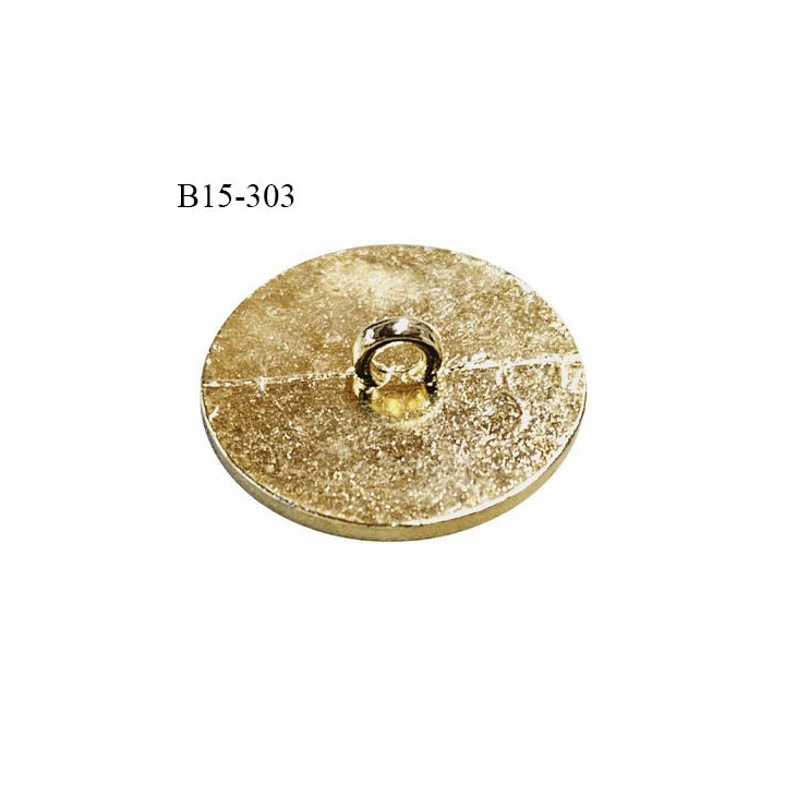Bouton 15 mm couleur doré et noir fabriqué en France épaisseur 3 mm prix à l'unité