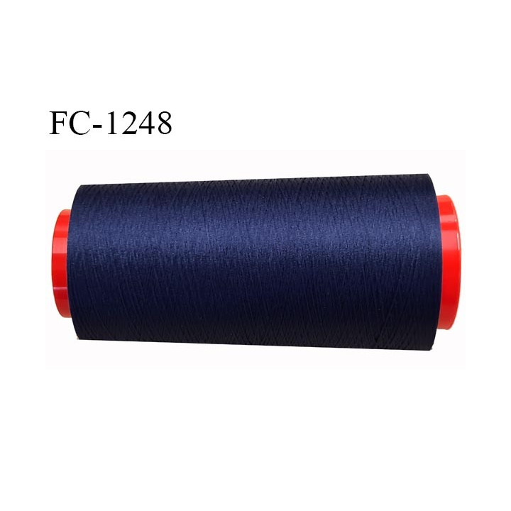 Cone de 2000 m fil mousse polyamide n° 120 couleur noir longueur de 2000 mètres bobiné en France