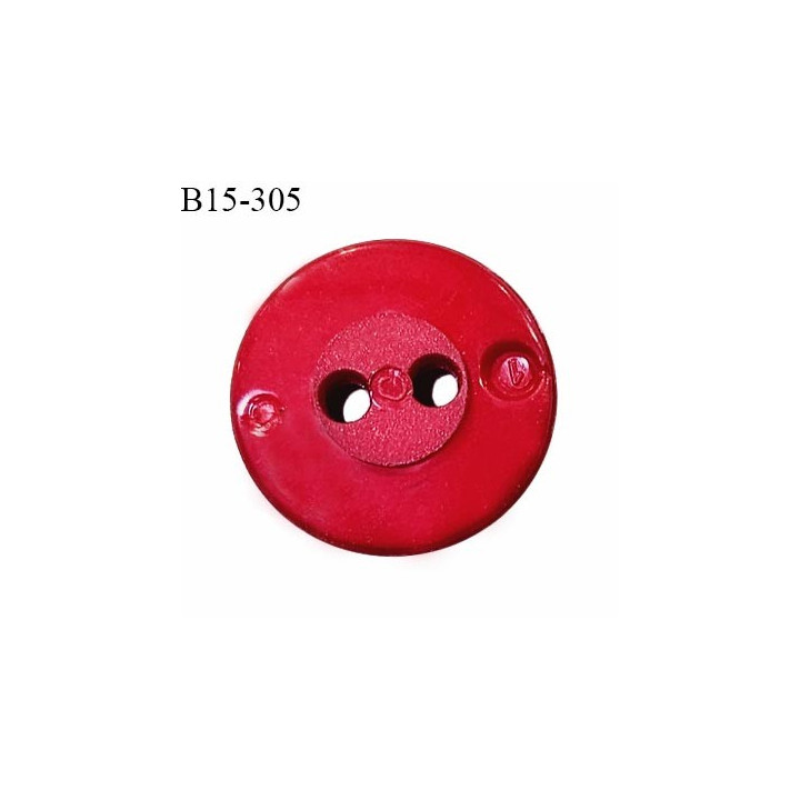 Bouton 15 mm motif écossais couleur rouge jaune et bleu marine 2 trous diamètre 15 mm épaisseur 3 mm prix à l'unité