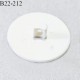 Bouton 22 mm en pvc couleur noir et blanc fabriqué en France diamètre 22 mm épaisseur 3 mm prix à l'unité