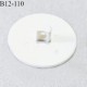 Bouton 12 mm en pvc couleur noir et blanc fabriqué en France diamètre 12 mm épaisseur 3 mm prix à l'unité