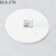 Bouton 18 mm couleur noir et blanc fabriqué en France accroche avec un anneau diamètre 18 mm épaisseur 3 mm prix à la pièce