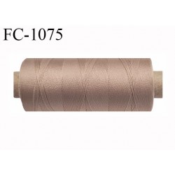 Bobine de 500 m fil mousse polyamide n° 180 très haut de gamme couleur chair foncé longueur de 500 mètres bobiné en France